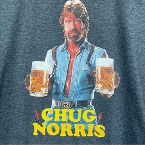 Chive Tees Chuck Norris is "Chug Norris" Graphic Tee XXL